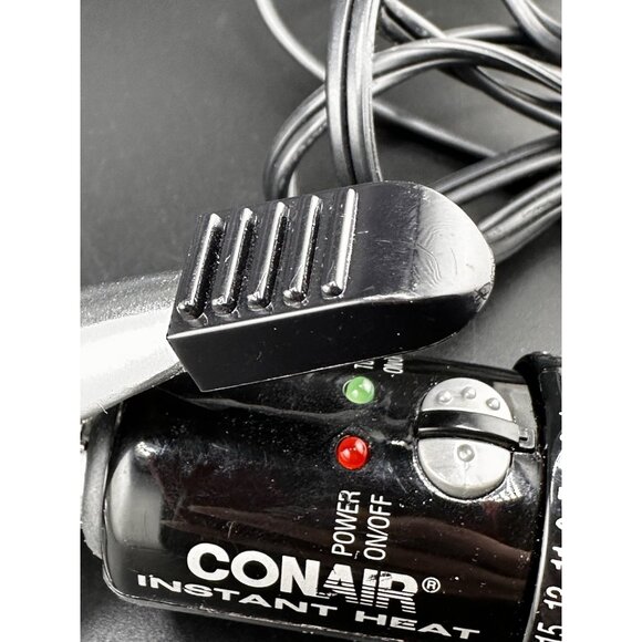 CONAIR 3/4" Instant Heat Curling Iron Chrome and Black 25 Settings Tested Works - Picture 6 of 16